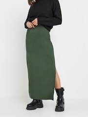 PixieGirl Petite Green Split Maxi Skirt - Image 2 of 5
