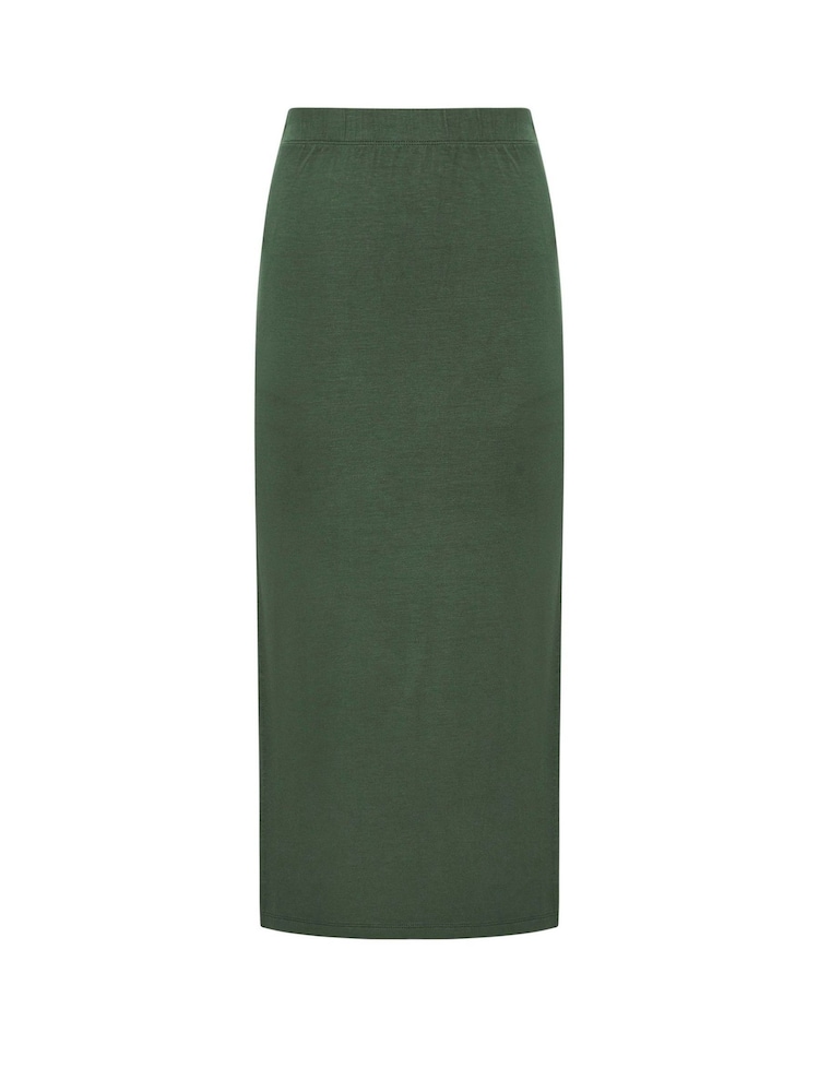 PixieGirl Petite Green Split Maxi Skirt - Image 5 of 5
