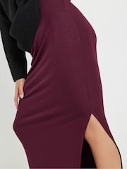PixieGirl Petite Purple Split Maxi Skirt - Image 4 of 5
