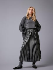 ONLY Metallic Pleated Midi Skirt - Bild 1 von 8