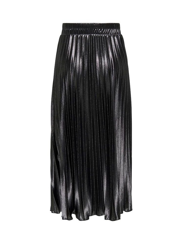 ONLY Metallic Pleated Midi Skirt - Bild 8 von 8
