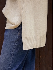 Baukjen Cream Asher Wool Blend Turtleneck Jumper - Image 4 of 5