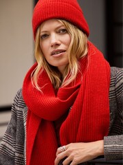 Baukjen Red Alba Recycled Wool Hat - Image 2 of 4
