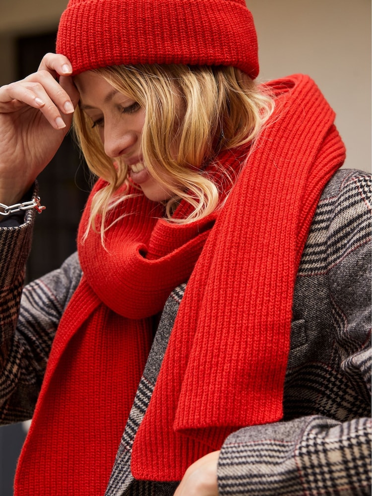 Baukjen Red Alba Recycled Wool Hat - Image 4 of 4