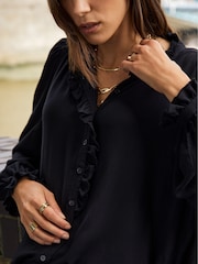 Baukjen Black Roxy Sheer Pintuck Blouse - Image 2 of 4