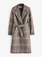 Baukjen Aye Check Brown Coat - Image 2 of 2