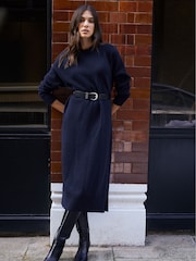 Baukjen Albastru Moll Wool Blend Knitted Rochie - Image 1 of 4