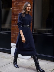 Baukjen Albastru Moll Wool Blend Knitted Rochie - Image 2 of 4