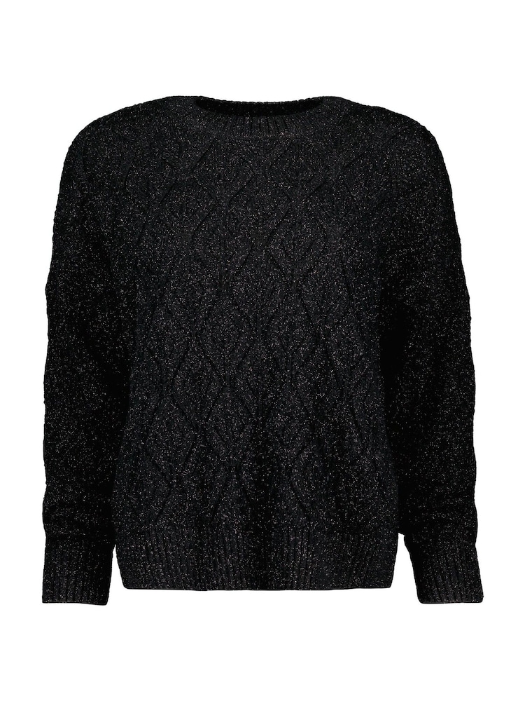 Baukjen Lumi Sparkle Stitch Detail Black Jumper - Image 5 of 5