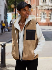 Baukjen Elif Fleece Brown Gilet - Image 1 of 4