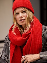 Baukjen Red Alina Recycled Wool Scarf - Image 1 of 4