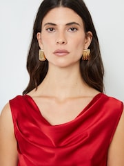 Another Sunday Red Satin Sleeveless Cowl Cami Top - Image 4 of 4