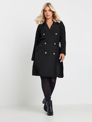Yours Curve Black Limited Long Sleeve True Blazer Dress - Image 5 of 6