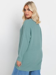 Yours Curve Blue Essential Jumper - Image 3 of 5