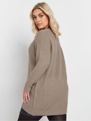 Yours Curve Brown Essential Jumper - Image 3 of 5