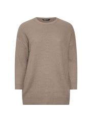 Yours Curve Brown Essential Jumper - Image 5 of 5
