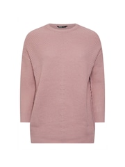 Yours Curve Pink Essential Jumper - Image 5 of 5