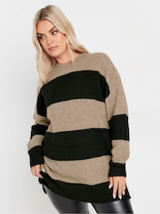 Yours Curve Black Colourblock Jumper - Image 4 of 5