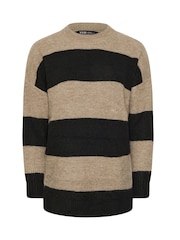 Yours Curve Black Colourblock Jumper - Image 5 of 5