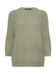 Yours Curve Green Essential Jumper - Image 5 of 5