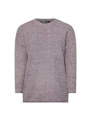 Yours Curve Pink Drop Shoulder Twist Jumper - Image 5 of 5