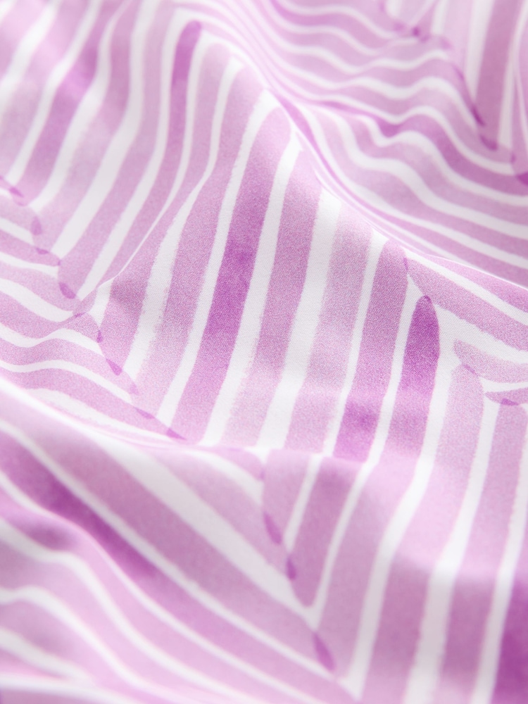 Roxo lilás - Calças de biquíni franzadas de perna alta - Imagem 10 de 10