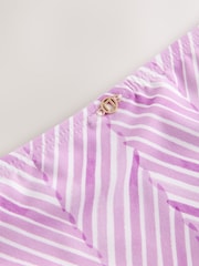 Roxo lilás - Calças de biquíni franzadas de perna alta - Imagem 9 de 10