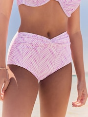 Lila/Violett, Zickzackprint - Bikinihöschen - Image 1 of 10