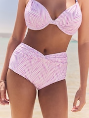 Lila/Violett, Zickzackprint - Bikinihöschen - Image 2 of 10