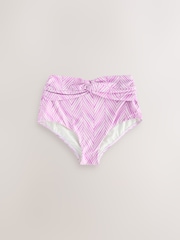 Lila/Violett, Zickzackprint - Bikinihöschen - Image 7 of 10