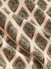 Khaki Green/Cream Foil Woodblock Maternity High Waist Bikini Briefs - Image 2 of 4