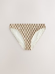 Khakigrün/Cream Folien-Holzschnitt - Bikinihöschen - Image 6 of 9