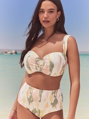 Kaki/crème - Bas de bikini imprimé - Image 2 de 9