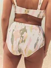 Kaki/crème - Bas de bikini imprimé - Image 3 de 9
