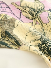 Cream/lilas/jaune à fleurs - Bas de bikini imprimé - Image 7 of 8