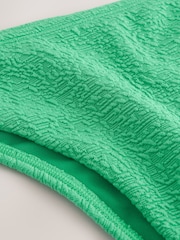 Green Textured Brazilian High Leg Bikini Bottoms - Image 7 of 7