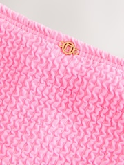 Neon Pink Crinkle - Bas de bikini échancré - Image 9 de 9