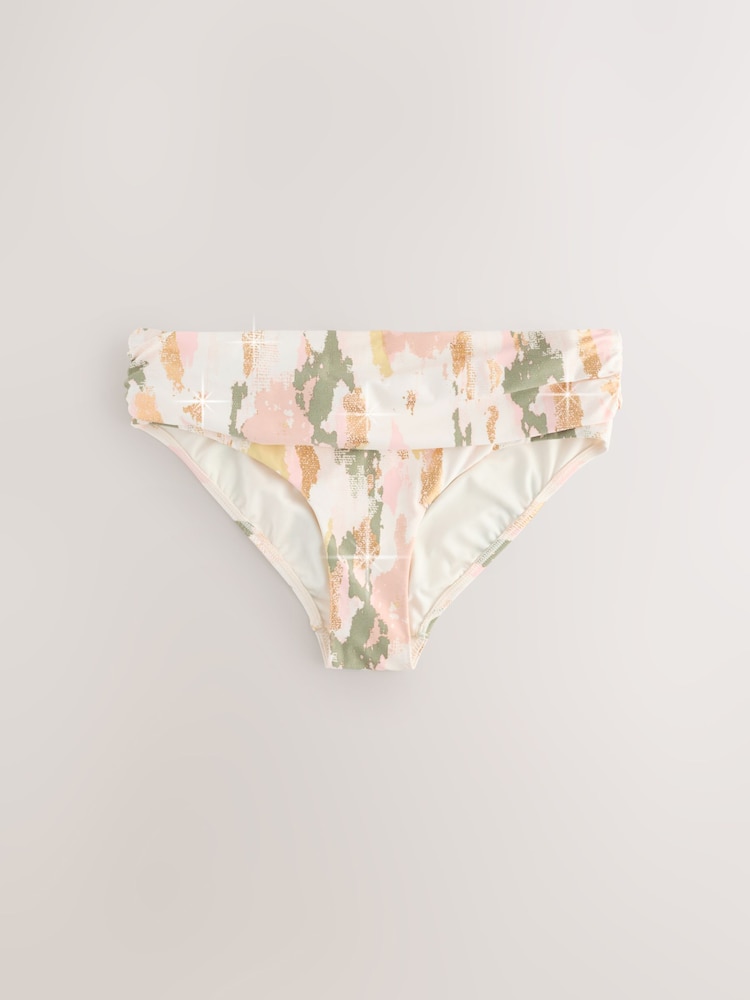 Cream/Pink Camo Foil - Bikinihöschen - Image 6 of 8