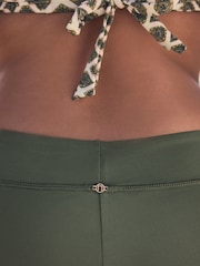 Khaki Green Long Length Bikini Shorts - Image 5 of 8