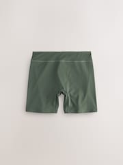Khaki Green Long Length Bikini Shorts - Image 6 of 8