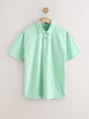 Blue/Yellow/Pink/Grey/Green Pastel - גזרה רגילה - מארז 5 חולצות פולו מבד מטריקו עם שרוול קצר - Image 10 of 17