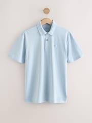 Blue/Yellow/Pink/Grey/Green Pastel - גזרה רגילה - מארז 5 חולצות פולו מבד מטריקו עם שרוול קצר - Image 11 of 17