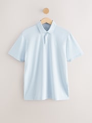 Blue/Green/White Regular Fit Short Sleeve Jersey Polo Shirts 3 Pack - Image 10 of 12