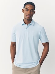 Blue/Green/White Regular Fit Short Sleeve Jersey Polo Shirts 3 Pack - Image 2 of 12