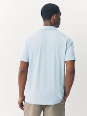 Blue/Green/White Regular Fit Short Sleeve Jersey Polo Shirts 3 Pack - Image 3 of 12