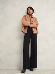 Hobbs Black Petite Drew Wide Trousers - Image 3 of 4