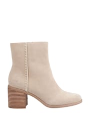 TOMS Cream Evelyn Ankle Boots - Image 1 of 3
