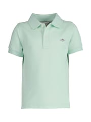 GANT Mint Green Kids Shield Logo Pique Polo Shirt - Image 2 of 4
