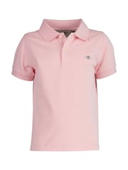GANT Light Pink Kids Shield Logo Pique Polo Shirt - Image 2 of 4