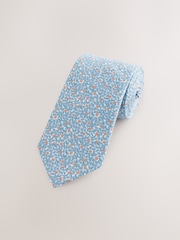 Hidcote Leaves 100% Cotton Printed Tie - Image 1 of 2